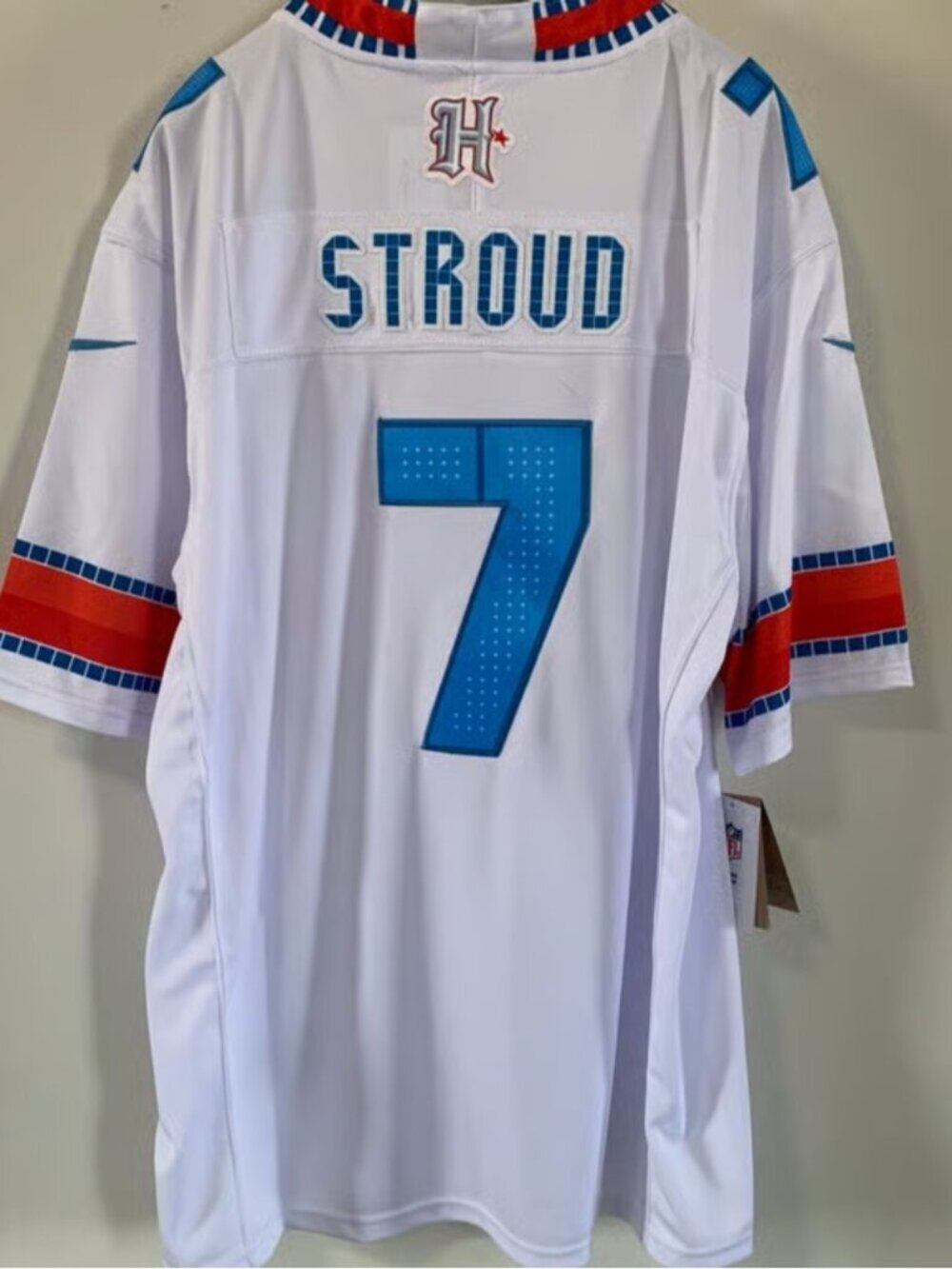 C.J. Stroud White Stitched Jersey Vapor
